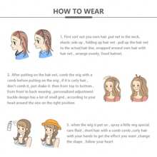 新款黑色皇后蜜色金長波浪女士軟體合成蕾絲前沿假髮cosplay派對假髮,自然髮際線,耐高溫纖維髮24英寸日常假髮 - 亞麻金 - 查看 11