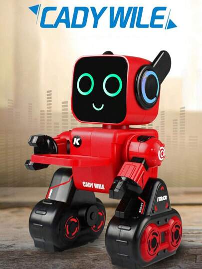1pc Random Color Smart Voice & Touch Controlled Interactive Robot, With Recording, Singing And Dancing Functions, Controlled By App, Cool Toy And Birthday Gift For Boys