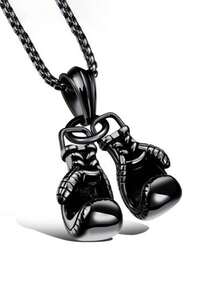 1pc Men's Punk Style Boxing Glove Pendant Necklace With Simple Design, Great For Festival Gift - boxing - View 7