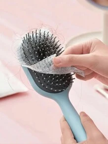 100/50pcs Air Cushion Comb, Hair Cleaning Net, Suitable For Daily Home Use ,Hair Styling Tools Hair Accessories - White - View 2