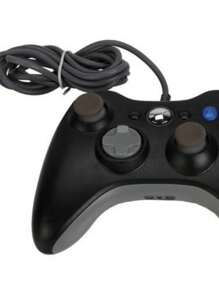 Control Generico Alambrico Compatible con XBOX 360 Pc Windows Gamepad Juegos y Emuladores - Negro - Ver 2