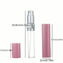 可愛和方便迷你可填充噴瓶適用於香水,爽膚水,和化妝品-12ml空方形容器帶泵和旅行必備,便攜式迷你可填充香水瓶噴霧香味泵空化妝品容器筆芯噴霧器瓶旅行必備,香水筆芯瓶便攜式迷你可填充噴霧罐香味泵殼套空化妝品集裝箱噴霧器適合旅行,旅行迷你香水收納,可填充噴霧器容器,便攜香水噴霧瓶,旅行裝瓶,香味泵殼套,香水香氛空噴瓶適用於旅行和 - 粉色 - 查看 6