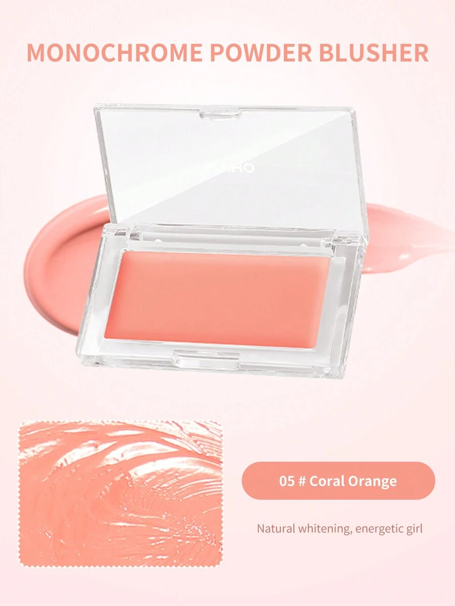 MYHO Crema De Rubor Mate Para Realzar El Color Natural De Las Mejillas, Crema De Rubor Duradera Y Que No Se Corre - naranja coral - Ver 1