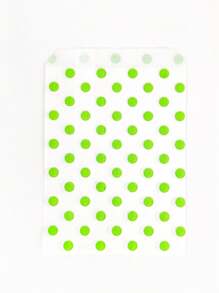 12 個防油污點紙袋適用於零食、食品、薯條、漢堡、糖果一次性包裝袋 - 綠色 - 查看 1