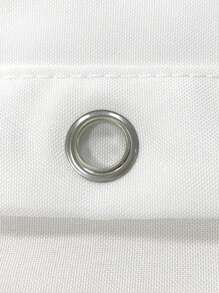 1pc Green Marble Pattern Water-resistant Polyester Shower Curtain - Multicolor - View 5