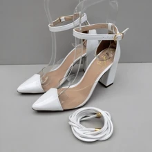 Women Heeled Sandals - trắng - Xem 2