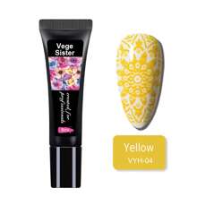 10入組指甲壓花高濃度uv指甲油彩色凝膠,用於指甲藝術設計,繪畫,和轉印刻印指甲凝膠 - 彩色 - 查看 10