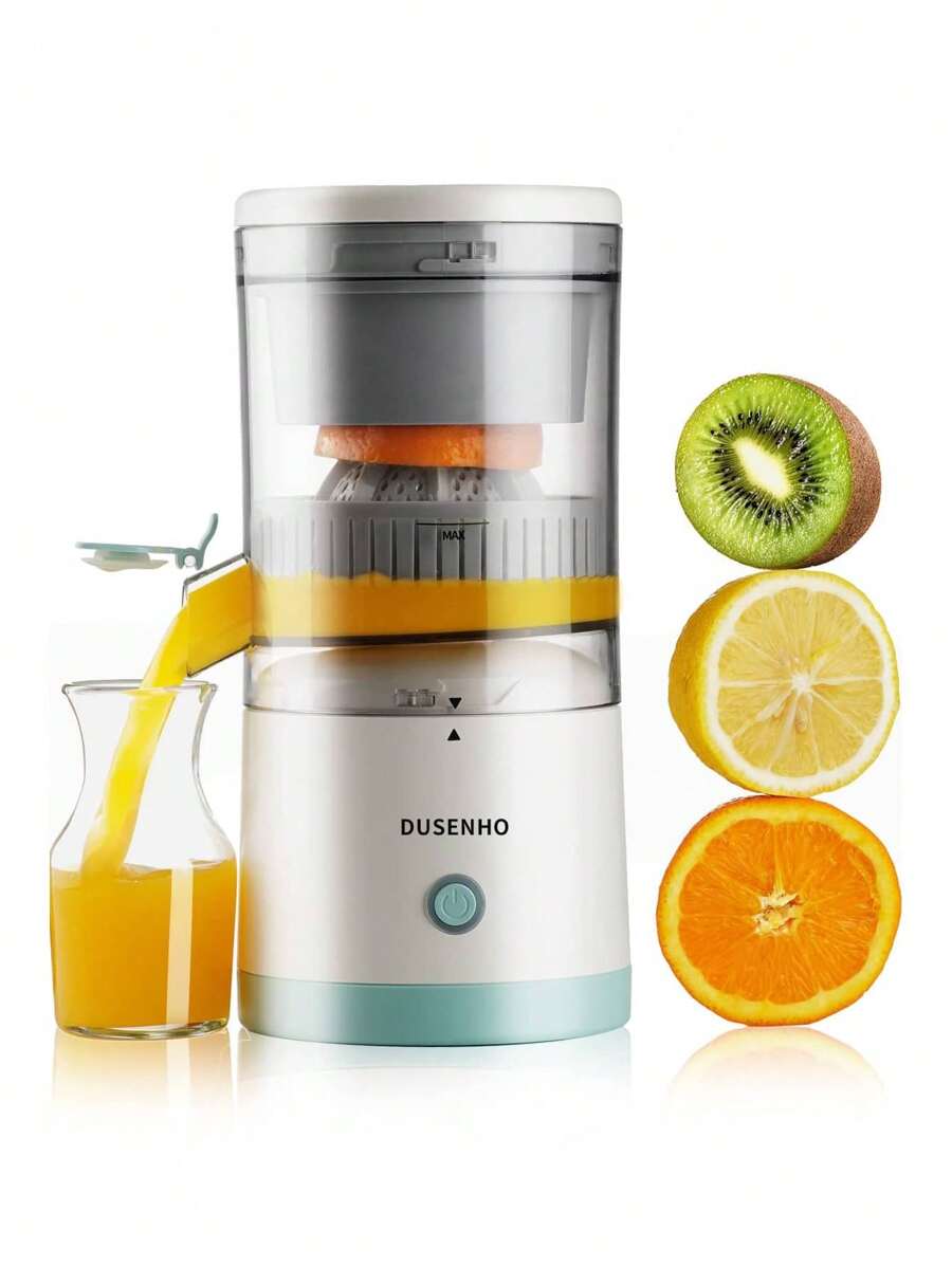 Exprimidor De Jugos Naranja Eléctrico Extractor Recargable - Blanco - Ver 1