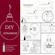 4組22英寸4d圓形氣球,附掛繩,扣環,雙面膠帶(鋁膜) - 閃亮金色,銀色和聖誕節裡的顏色裝飾 - 白色 - 查看 4