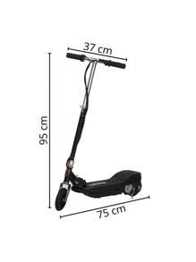 Patinete Elétrico Motorizado Scooter Recarregável Dobrável - Preto - Visão 2