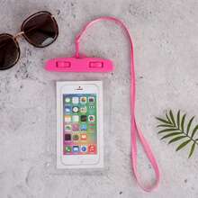 1pc Universal Waterproof Phone Pouch, Compatible With IPhone And Pixel, Support Touch Screen, Underwater Phone Protector - Pink - View 3