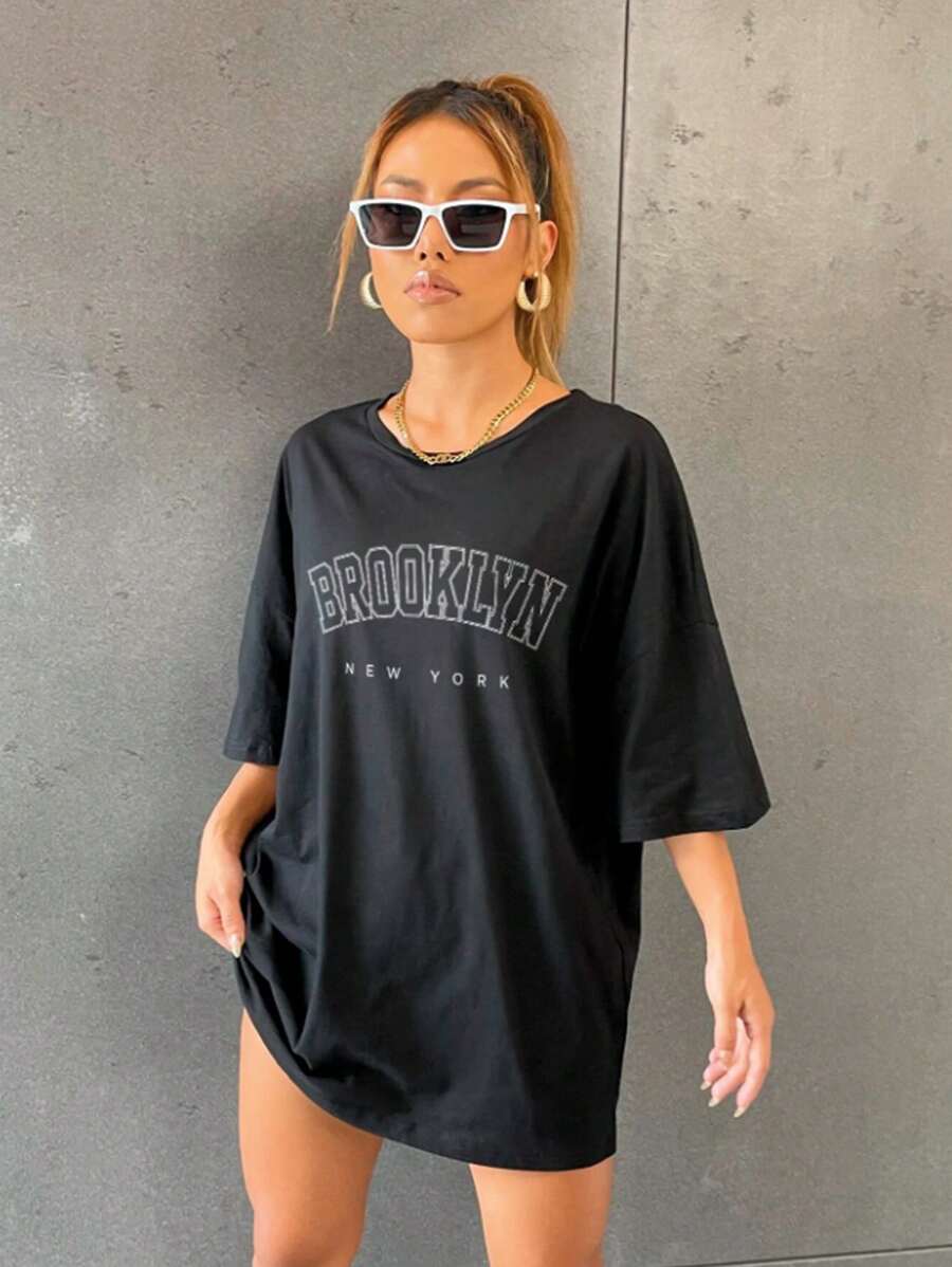 Women T-Shirts - 黑色 - 查看 1