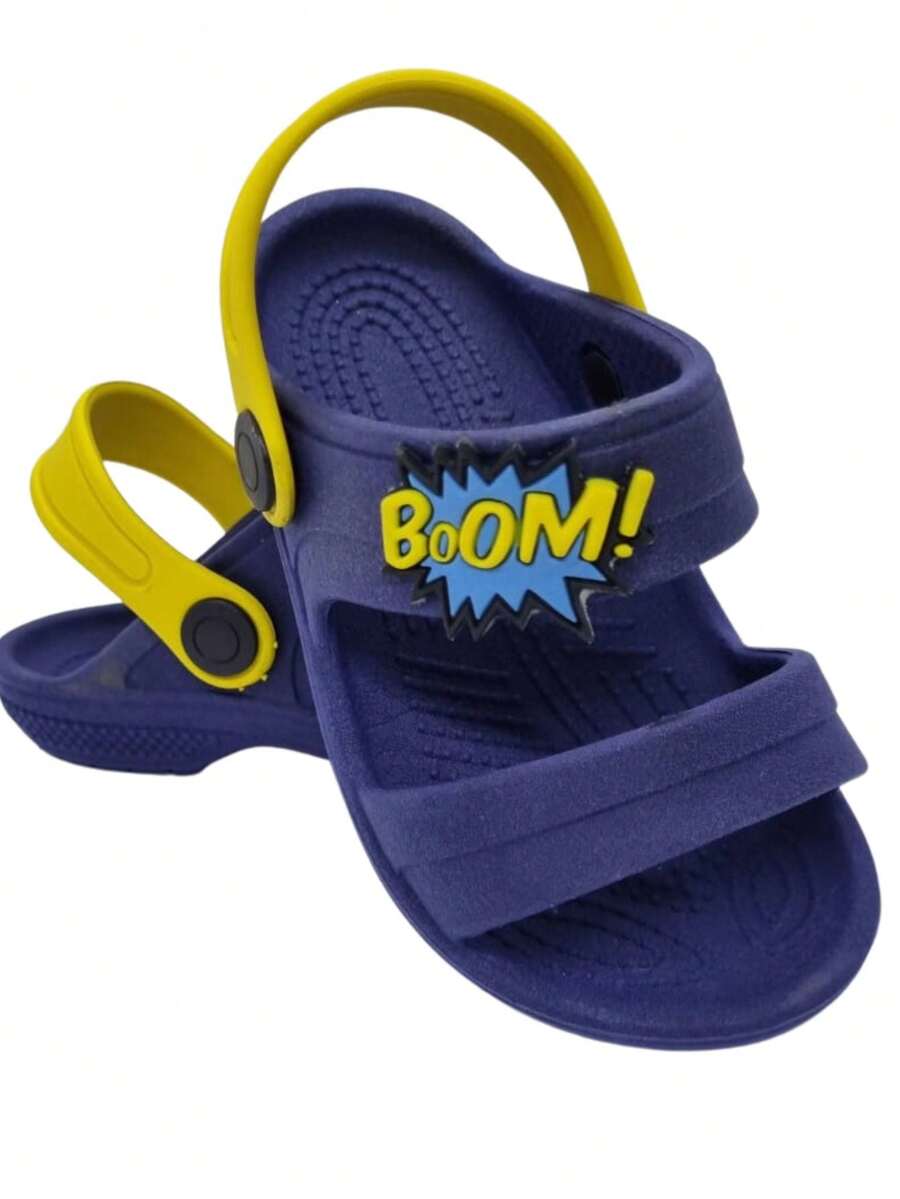 Kids Flat Sandals - 藏蓝色 - 查看 1