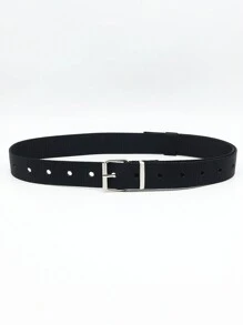 1pc Men's Simple & Versatile & Durable Sports Outdoor Nylon Belt With Buckle, Suitable For Daily Wear Casual - Black - View 2