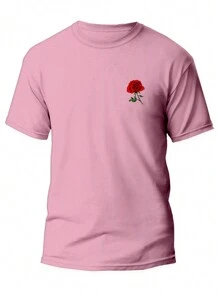 Men T-Shirts - 淺粉色 - 查看 1