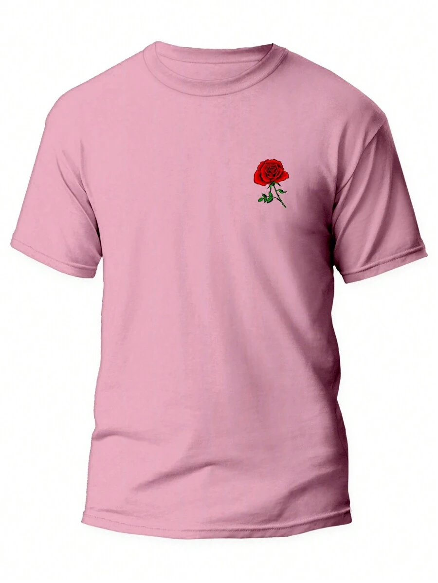 Men T-Shirts - 淺粉色 - 查看 1