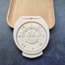 Compass Lace Silicone Resin Mold For Cake And Gum Paste Decorating Tool, Kitchen Baking Accessory - Light Grey - View 5