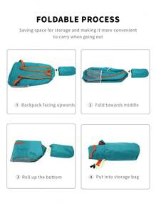 1pc Blue 20-35l Color-Blocking Outdoor Waterproof Sports Backpack Folding Storage Bag Lightweight Travel Bag Large Capacity Backpack Camping Rucksack Hiking Summer College Bag Dad School Bag Freshman For Books Multi-Functional Dorm University School Backpack Students Commute Book Bag For Books Gifts For Men Fall Christmas Scream Bag For Men Backpack Funny Gifts Holiday Thanksgiving Chest Bag For Men Side Bags For Men Satchel Bag Leather Bag Hobo Bag Hip Bag Laptop Case The Sporty Life Spring School Supplies Springbreak Step Into Spring Beach Bag - Royal Blue - View 9