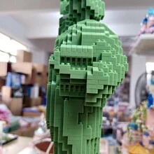 Liberty Enlightened USA Statue Of Liberty Micro Mini Building Blocks Constructions For Adult Gift Creativity And History, In Bag Pacakge - Green - View 7