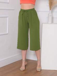 Women Pants - Army Green - View 4