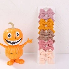 bilicaca 10pcs Randomly Packed Candy Colored Children Bowknot Hair Clips For Festivals & Girls' Ponytail Hairpin And Baby Hair Accessories - Multicolor - View 2