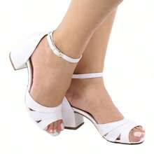 Women Heeled Sandals - 黑色 - 查看 3