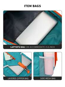 1pc Blue 20-35l Color-Blocking Outdoor Waterproof Sports Backpack Folding Storage Bag Lightweight Travel Bag Large Capacity Backpack Camping Rucksack Hiking Summer College Bag Dad School Bag Freshman For Books Multi-Functional Dorm University School Backpack Students Commute Book Bag For Books Gifts For Men Fall Christmas Scream Bag For Men Backpack Funny Gifts Holiday Thanksgiving Chest Bag For Men Side Bags For Men Satchel Bag Leather Bag Hobo Bag Hip Bag Laptop Case The Sporty Life Spring School Supplies Springbreak Step Into Spring Beach Bag - Royal Blue - View 6