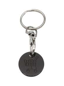 1pc Creative Shopping Cart Design Keychain, Stainless Steel Handbag Keyring Decoration Casual - Black - View 10