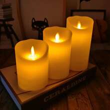 1入組/個電子蠟燭,無火led電池蠟燭適用於營造氛圍,室內裝飾,婚禮和生日