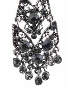 1 Peça Gravata Fina Masculina com Decoração de Pedras de Strass Metálicas, Moda e Ajustável, Adequada para Uso como Anfitrião de Casamento, Gravata Fina Unissex com Pedras de Strass e Metal, Para Festa/Casamento