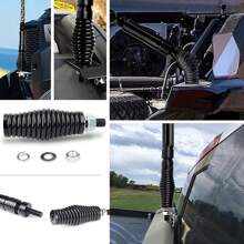 2pcs 1FT Spiral RGB Led Whip Light Chasing Light RF Remote Control Lighted Antenna Whips For Can-Am ATV UTV RZR Polaris Dune Buggy Offroad Truck - Black - View 5