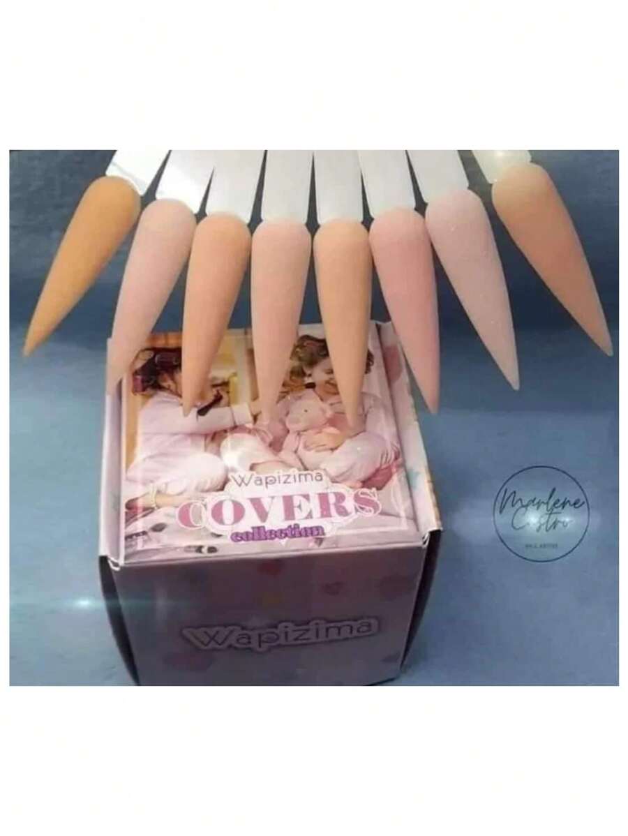 Acrílico Wapizima Colección 8 Piezas Para Uñas - Beis - Ver 1