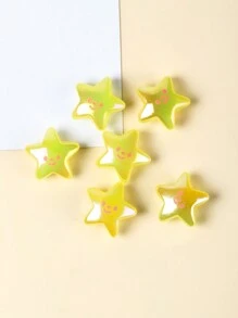 10 cái Ngôi sao năm cánh Diễn đạt Acrylic Hạt Spacer Hạt Đối với Làm đồ trang sức Vòng tay Dây chuyền DIY Phụ kiện - Màu vàng - Xem 9