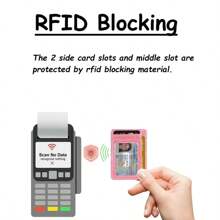 Portofel sclipitor subțire malist Portofel cu buzunar frontal Poșetă cu blocare RF pentru fete Poșetă roz fierbinte Suport card Portofel Suport card de vizită Suport card de credit Suport card de identitate Femei pentru femei Mini portofel Portofel pentru card