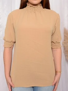 Women Blouses - Màu be - Xem 4