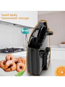 Máquina para hacer donas con superficie anti adherente  para aperitivos, postres y más - Negro - Ver 4