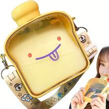 Toast Bread Design Water Bottle. Portable Canteen Pastel Colors For Old Or School. 380ML Capacity - 薑色 - 查看 2