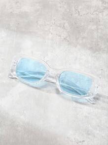 1 stuk Unisex modieuze Y2k strand zomer vierkante modebril, geschikt voor dagelijks gebruik en fotografie. Casual zonnebrillen, accessoires, strandaccessoires, brillen voor zomer strandvakantie, buiten, reizen.