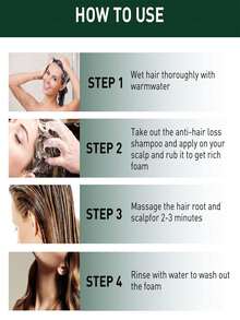 Champú de jengibre revitalizante: shampoo fortalecedor de cabello con ingredientes naturales, sebryl shampoo, shampoo con tinte, shampoo kaba - Marrón - Ver 7
