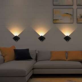 HEROFMY Diabeł Ryba Led Zasilany bateryjnie Ciało Odczuwanie Lampki Nocne ( 1 szt )