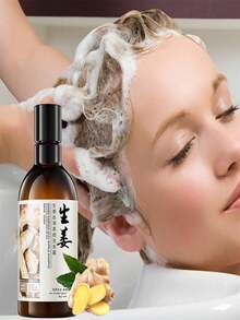 Champú de jengibre revitalizante: shampoo fortalecedor de cabello con ingredientes naturales, sebryl shampoo, shampoo con tinte, shampoo kaba - Marrón - Ver 3
