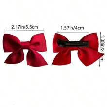 10入組女孩韓式可愛公主蝴蝶結髮夾,適合日常使用 - 彩色 - 查看 5