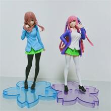 5 piezas/set Figuras de anime Las Quintillizas Perfectas Nakano Nino Miku de pie, figura estática de colección de PVC, juguete de regalo, decoración de habitación 18CM - Unitalla - Ver 2
