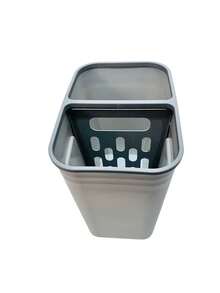 1 pieza de bote de basura con separar organico e inorganico medidas 34x32x22 colores al azar - Multicolor - Ver 2