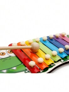 1 件套鱷魚木琴兒童益智音樂玩具,帶手敲設計 - 彩色 - 查看 2