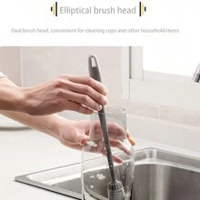 1入組長款清潔矽瓶家庭縫隙清潔茶壺水杯保溫杯強的刷不附帶刷