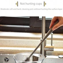 1入組長款清潔矽瓶家庭縫隙清潔茶壺水杯保溫杯強的刷不附帶刷