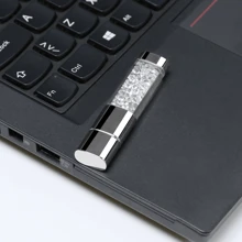 Mode Diamant Clé Usb 128gb Clé Usb Étanche 64gb Mémoire Bâton Mémoire Cel Usb 128gb  Usb Cadeau Violet