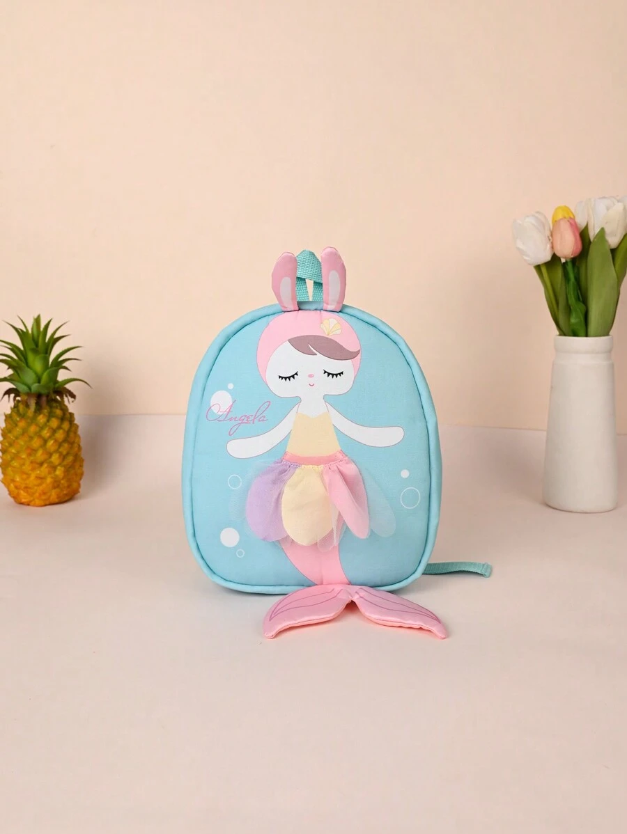 Metoo Tiramitu 1 件美人魚尾巴形狀兒童背包,帶有珠子和帆材料,女孩 - 薄荷綠 - 查看 1