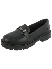 KIT 2 Pairs Women's Tractor Moccasin Shoes CM Calçados Enfeita - màu đen - Xem 4
